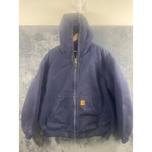 Y2K 2006 Carhartt J130 MDT Duck Canvas Jacket Men’s XL Midnight Blue/Navy